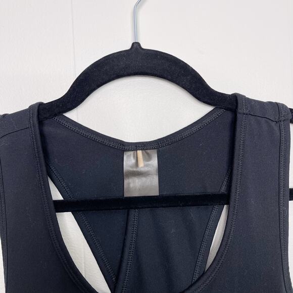 Calia By Carrie Underwood Black Crossback Mesh Pieced Tank Top XSmall XS Scoop - Picture 6 of 8